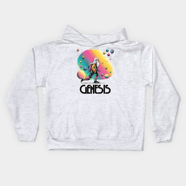 Genesis  - - - Original Fan Art Kids Hoodie by unknown_pleasures